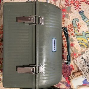 Stanley Olive Green Metal Lunchbox